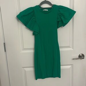 Green Zara Mini Dress